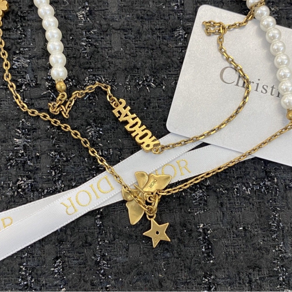 Dior necklace letter charm fashion expression - Picture 7 of 7
